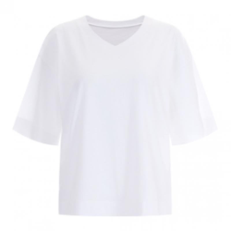 Shop Women V Neck 5 PoinT Loose FiT 100 CoTTon Bio Washing Daily T shirT Dai