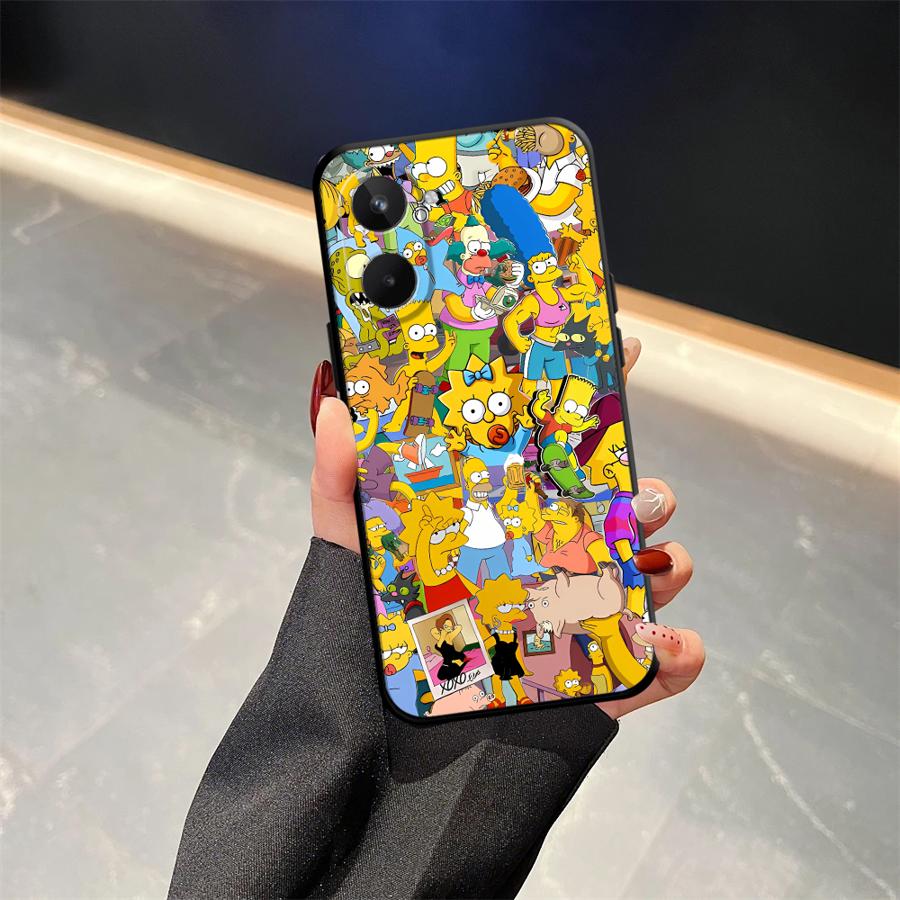 The S-simpsons Phone Cover Case for Realme C21 Nazro 50 50i P3 Ultra 11 Pro C33 C35 C53 C55 12 14 GT Master Neo2 C25 C15 C12