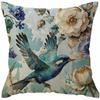 Floral & Bird Pattern Double-sided Printed Pillow Cover Short Plush Suitable Living Rooms Bedrooms Sofas Throw Cushion Cover