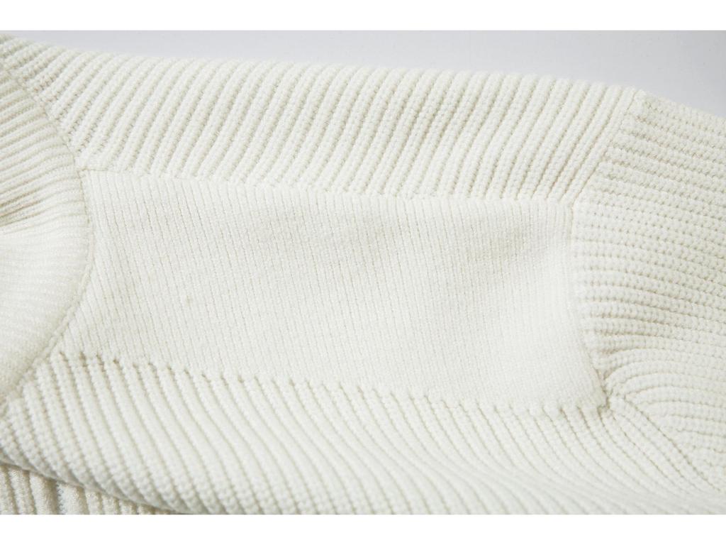 STONE Unisex Reißverschluss Stehkragen Strickpullover für Herbst & Winter