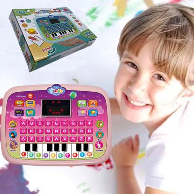 Tablette d'étude pour enfants Jouet d'apprentissage de l'anglais pour enfants Machine à clavier éducative avec écran LED