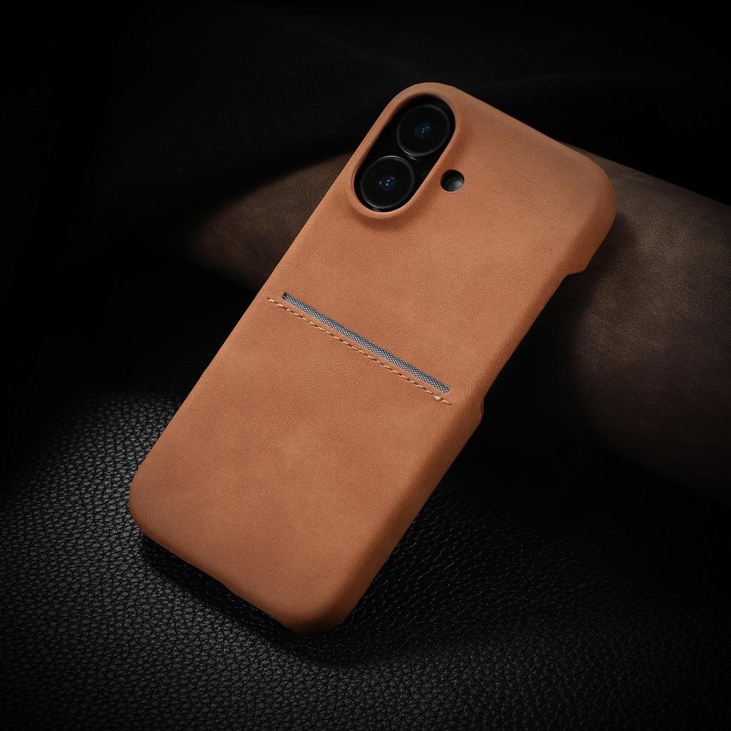 Suitable for Apple 16 Promax Skinfeeling Sheepskin Phone Case Card Apple 15 Advanced Anti Drop Magnetic Protective Case