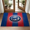Chicago Cubs Design Crystal Velvet Rug Soft Decorative Mat for Bedroom Entrance
