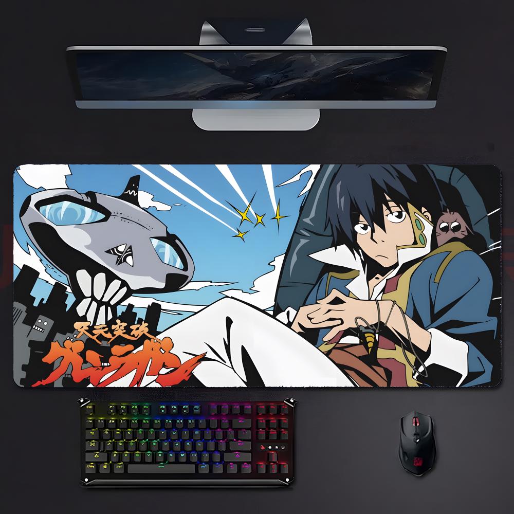 Brave Epic Anime Ttengen Toppa Gurren Lagan Mouse Pad Mousepad Large Gaming Lockedge Thickened Pc Table Desk Mat