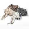 Longzhan Women's Autumn/Winter Color-block Pure Cashmere Triangle Shawl