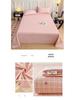 Coarse Cotton Bed Sheet: Student Dormitory Single/Double Linen 3-Piece Set