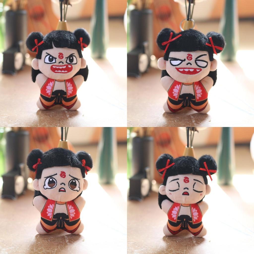Child Nezha Devils Descends Plush Keychain Collectible Pp Cotton Gift For Fans