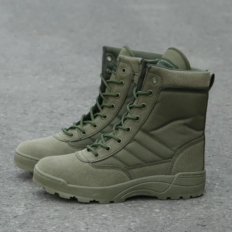 Fashion Men Boots Special Force Desert Combat Boots Outdoor Hiking Boots Ankle Shoes Men Work Safty Shoes
