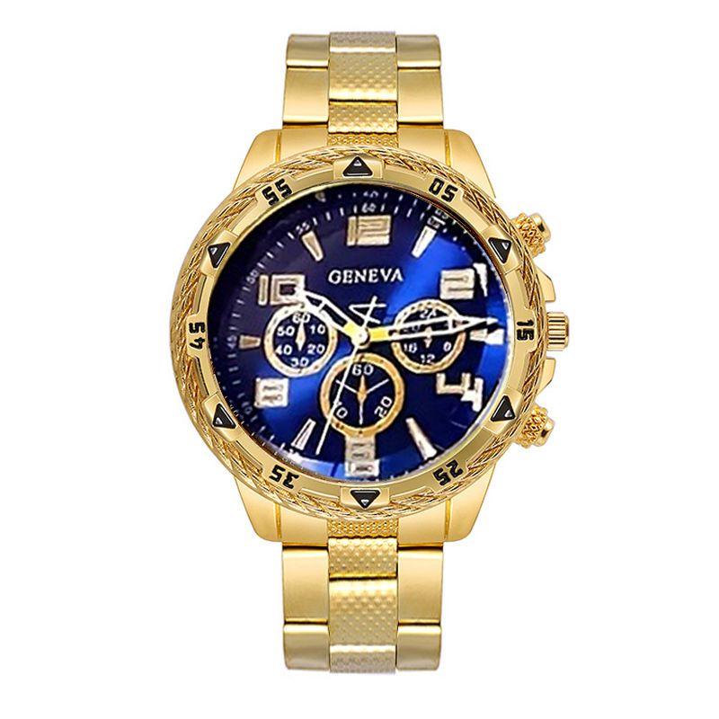 

Деловые мужские повседневные кварцевые часы, наборы, аналоговые, золотистые и серебристые, ремешок из сплава, классические мужские наручные часы, наборы, подарки для мужчин.