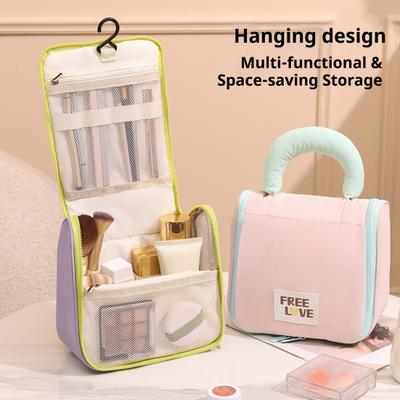 Kulturbeutel Damen Wasserdichte Make-up Tasche Große Kapazität Kosmetik-Organizer Tragbarer Reisebeutel