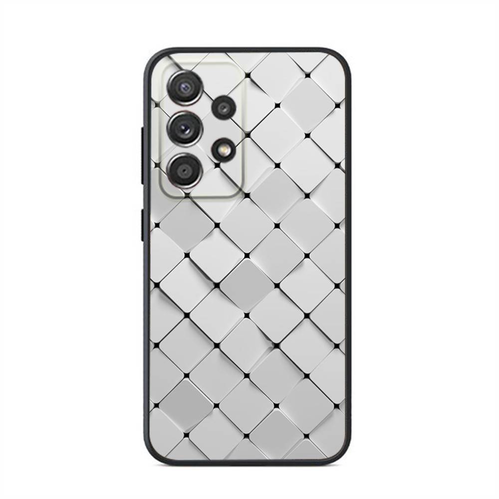 Hree-Dimensional Honeycomb Pattern Phone Case For Samsung S24,23,22,21,20,10,10E,S9 Plus FE Note 20 Ultra 10,9 Plus Black Case