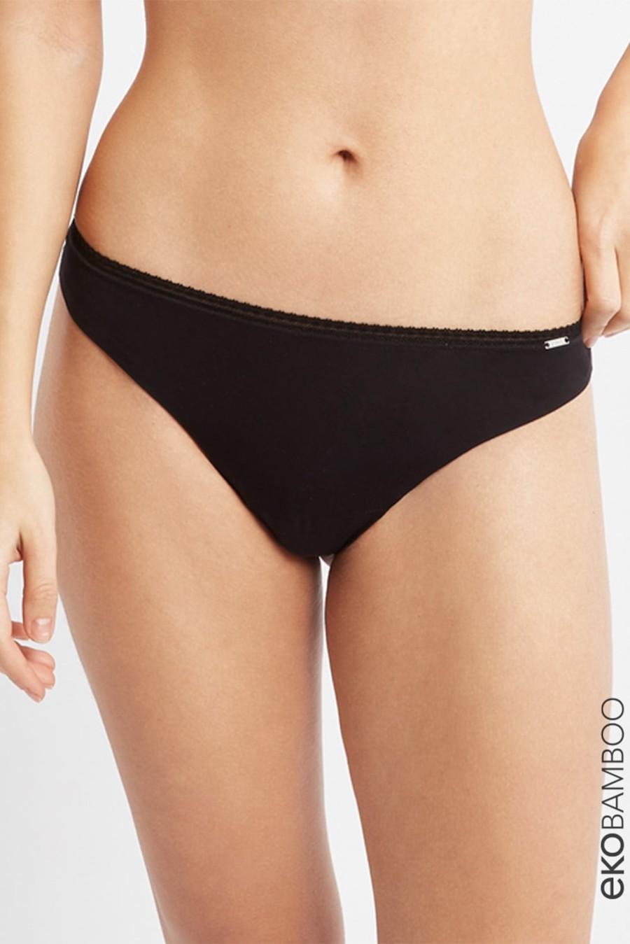 

Трусики сліп Gisela (68168) 3(M) прозорий колір чорний