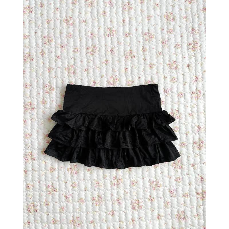 2025 Summer New Style Pink Pure Desire Style Polka Dot Cake Tutu Skirt Versatile for Women
