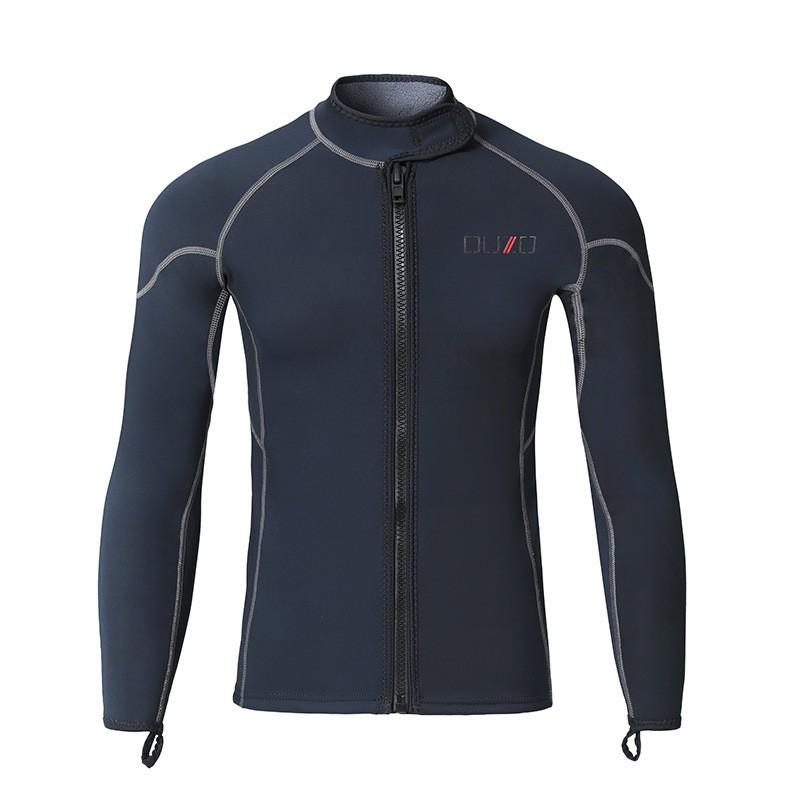 1.5mm Neoprene Wetsuit Set Men Women Long Sleeve Top Pants Snorkeling Surfing Freediving Swimming