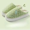 New Fleece Slippers, Women's Plush Home Anti-slip Thickened Warm Cotton Shoes