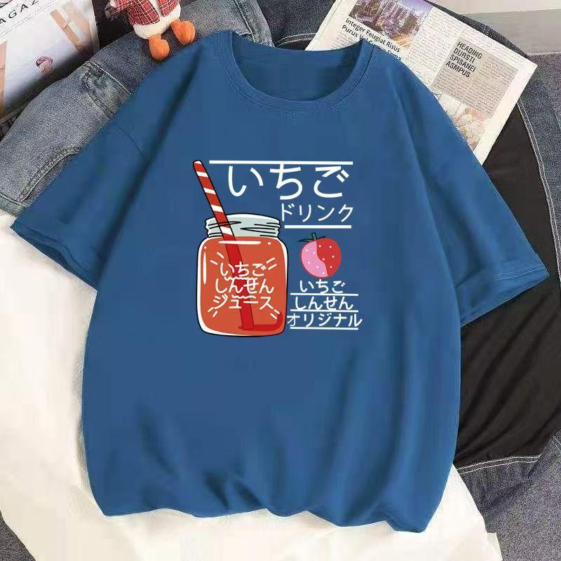 Cotton New Short-sleeved T-shirt Loose Large Size Women's Tops Summer Korean Version of The T-shirt Women