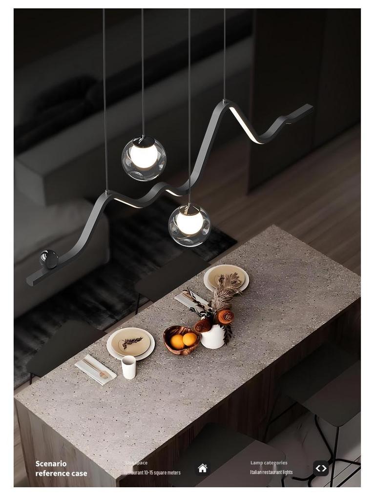 Snow Mountain Restaurant Chandelier - Italian Minimalist Designer Light for Luxury Dining & Bars (2025 Model)