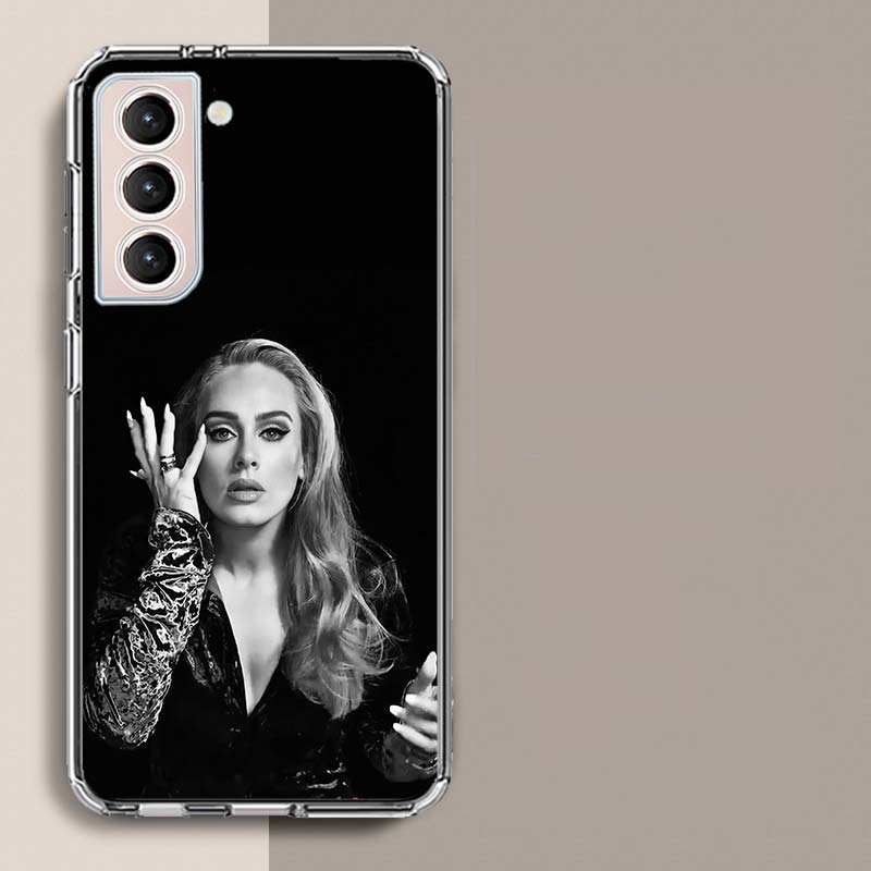 Zangeres A-Adele Telefoonhoesje Voor Samsung Galaxy S25 Edge S24 S23 FE S21 S20 S10 Plus S22 S26 Ultra Cover Transparante Hoesjes TPU Capa Shell