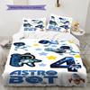 ASTRO BOT Custom Name Pattern Bedding,Quilt Set Quilt Cover Pillowcase Home Birthday Gift(1 * Duvet Cover + 2 * Pillowcase, Without Core)