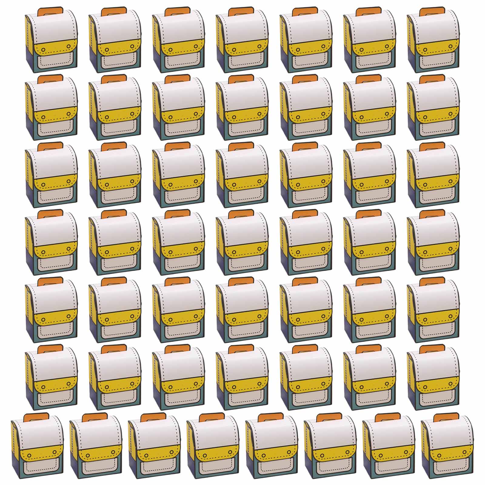 

Набор из 50 уникальных подарочных коробок для конфет для выпускников, функциональные коробки для конфет в форме школьного ранца для украшения выпускного вечера синий