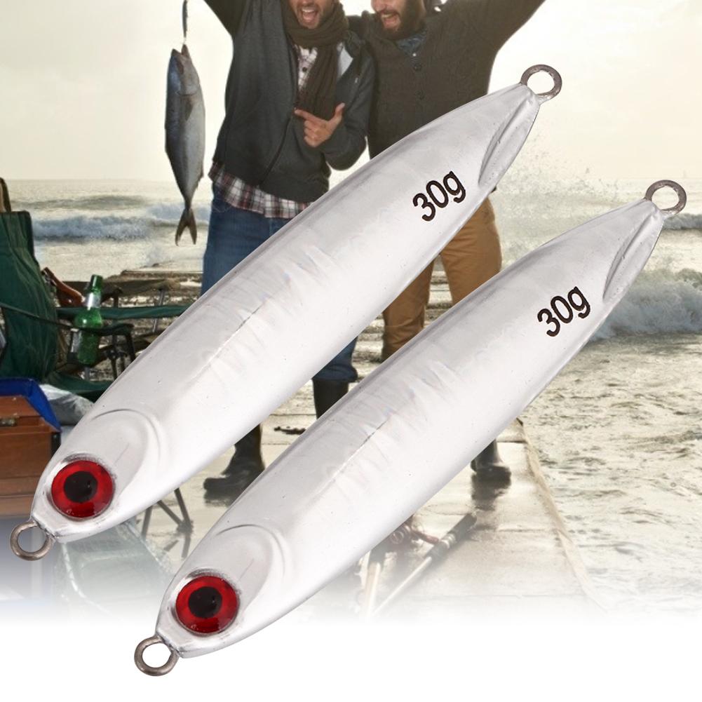 2Pcs Simulation Fish Shape Lure Bait Fishing Tackle Vivid Swimming Posturesilver