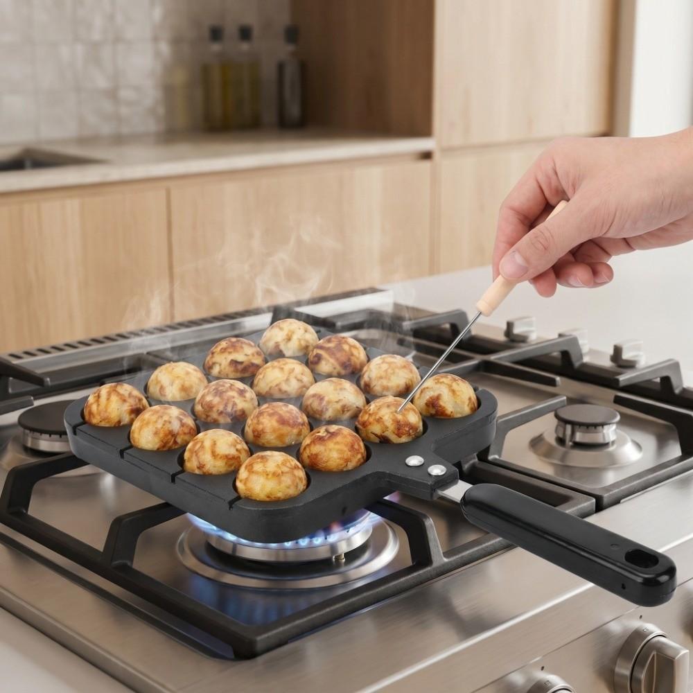 Food-Grade Takoyaki Grill Pan Non-Stick Takoyaki Plate Octopus Balls Pan  Bakery Catering