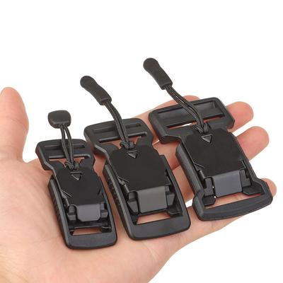 Hebillas Magnéticas Negras 20/25/32/38mm Piezas para Mochila Molle Nuevos Accesorios de Prenda para Hombre