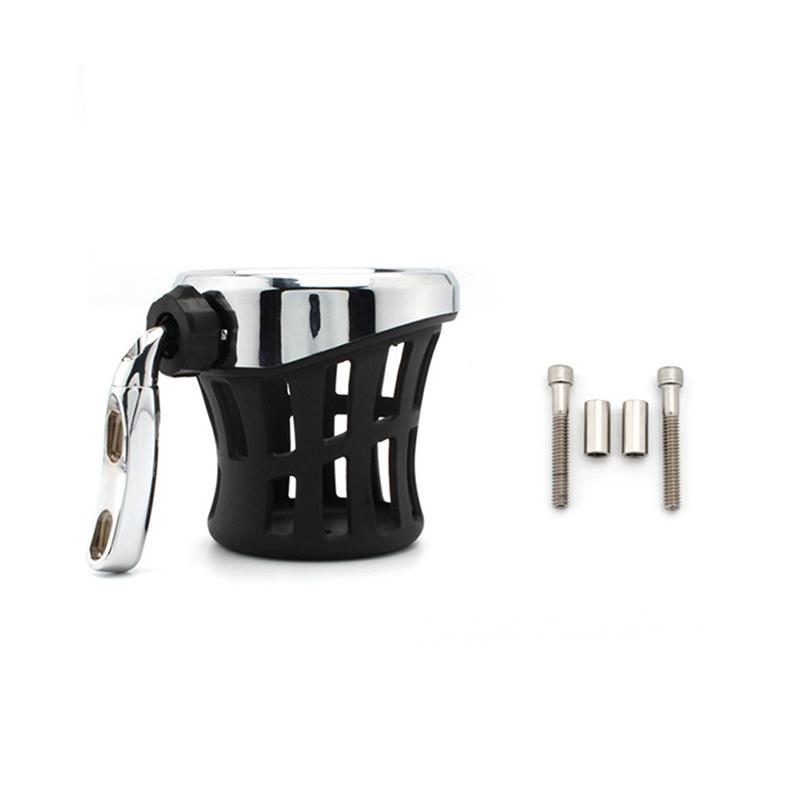 

Motorcycle Cup Holder Off-Road Bike Bottle Holder For Road Glide Ultra Classic Drink Cup Holder Parts (Silver & Black)