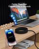 Magtame Magnetic Fast Video USB Cable for iPhone 15 Mac Docking Type-C Cable, Auto-Retract, 100W/5A Charging, USB-to-USB Cable, 8K/60Hz Output, 4.0