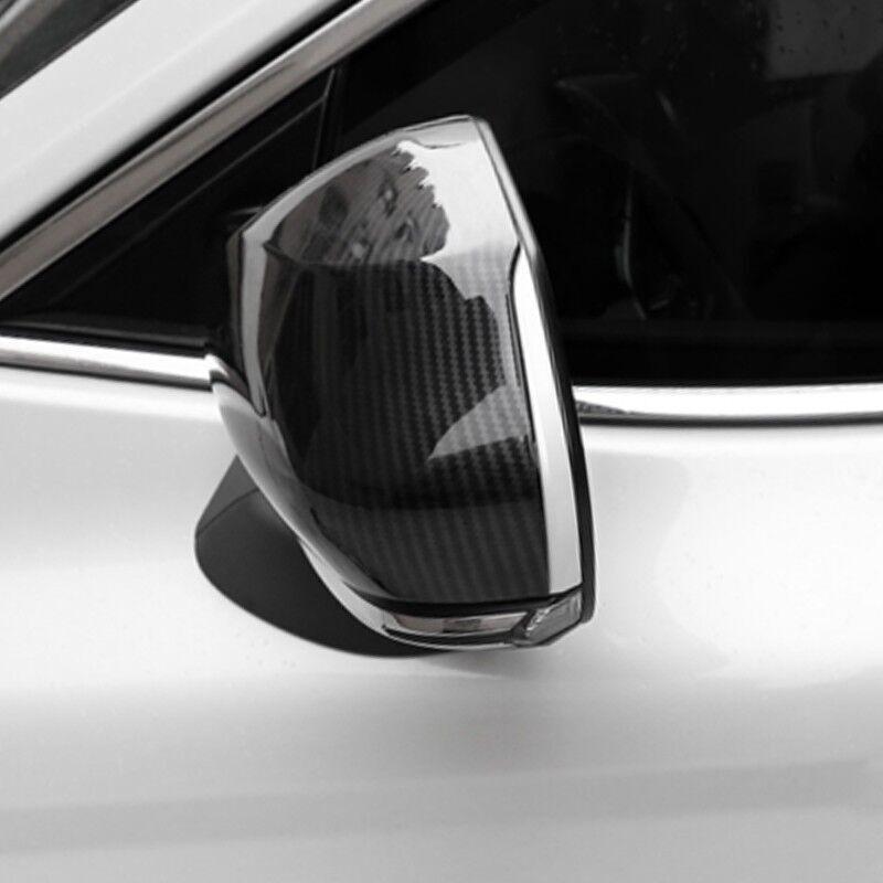 Carbon Fiber ABS Door Rearview Mirror Cover Trim For TOYOTA CAMRY 2018-2019