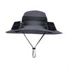 Adjustable Bucket Hat with Solar Fans for Outdoor Activities