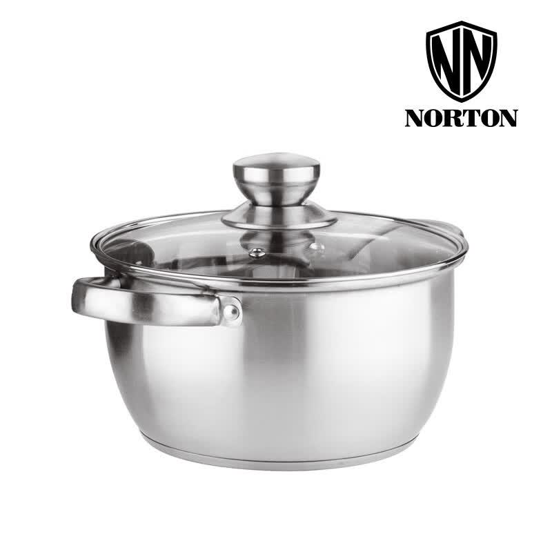NORTON Stainless Steel Double-Handle Soup Pot