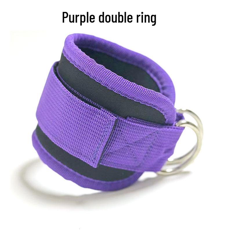 Double D-Ring Ankle Straps for Leg and Glute Training with Resistance Bands