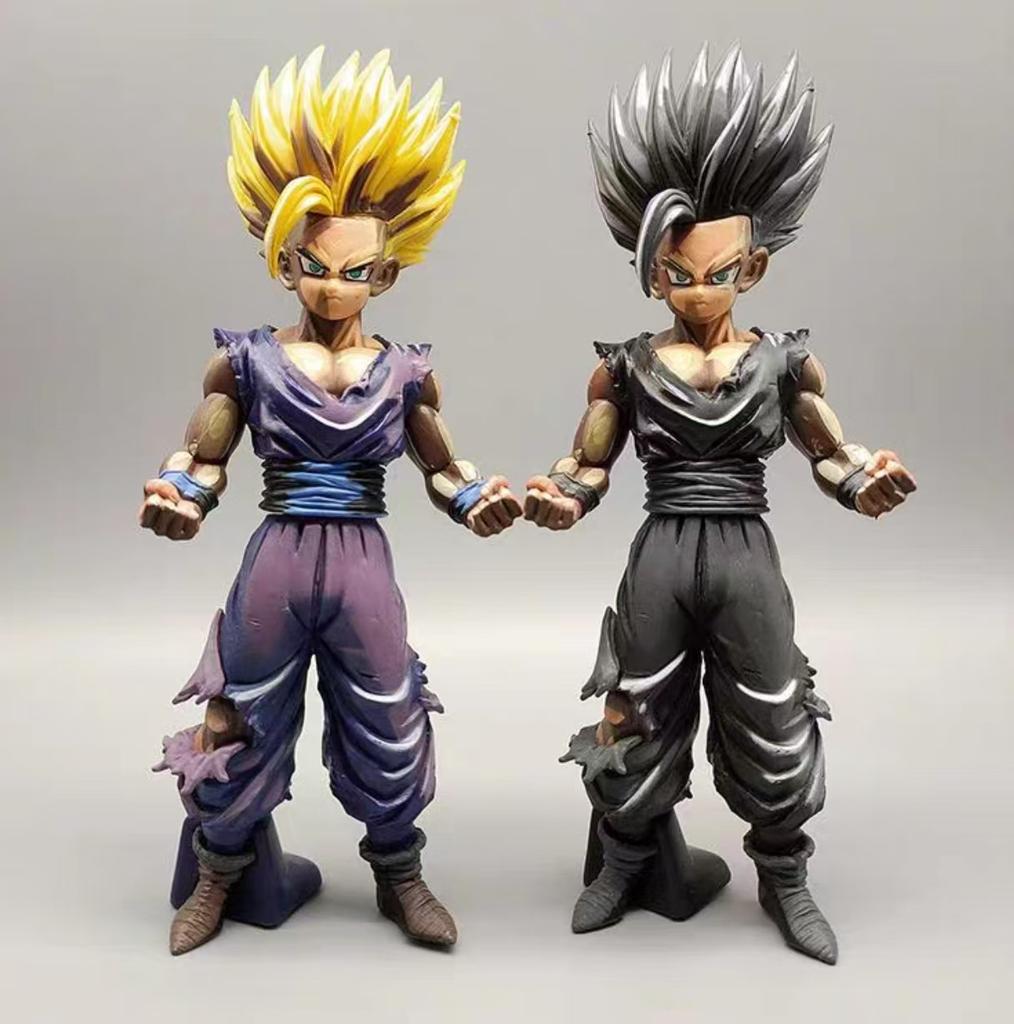 Anime Dragon Ball Z Comics Color Sun Gohan Super Saiyan Battle Damage Figure PVC Action Figure Doll Statue Collect Model Toys
