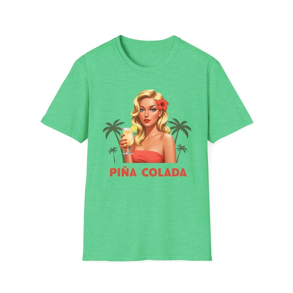 Pina Colada T Shirt, Summer Graphic Tee, Tropical Tee, Beach Wear