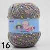 Bean Color Dot Medium Thick Hand-Knitted Yarn Silk Protein Fluff Sweater, Scarf, Jacket, Hat Wool for DIY Knitting