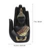 Resin Palm Buddha Statue Hand-Sized Meditating Buddha Sculpture for Home Garden Living Room Decor Peace Harmony