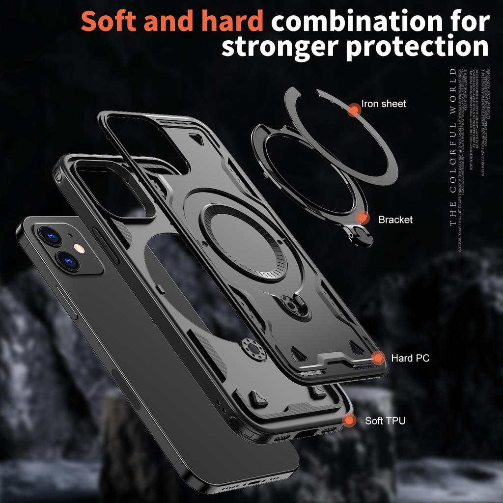 For Magsafe Magnetic Bracket Case for Iphone 17 Pro Max Iphone17 Air 16 15 14 Plus 13 12 Iphone16 Accessories