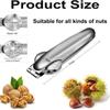 1 st Rostfritt Stål Kastanjeklämma Manuell Korsformad Kastanjeöppnare Hushåll Valnötklämma Skalöppnare och Skalningsverktyg