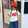Girls Summer Cotton Cartoon Print T Shirt Loose Fit Short Sleeve Top
