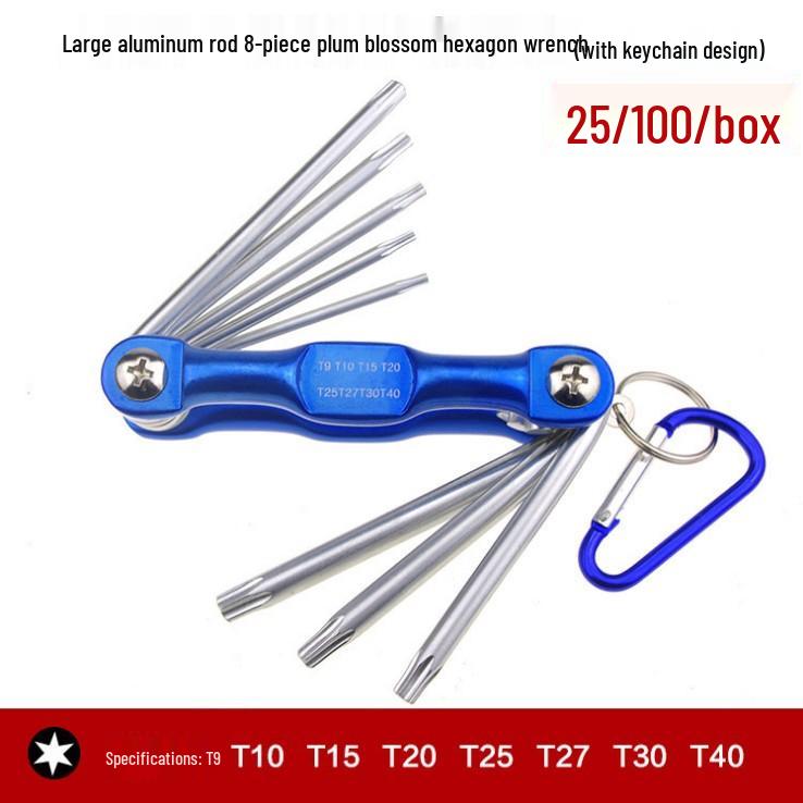 Foldable Hex Key Set: Metric, Imperial & Torx Screwdrivers