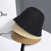 2025 Women's Trendy Summer Fisherman Hat: Sun-Protective, Foldable Straw Bucket Hat in Japanese Style.