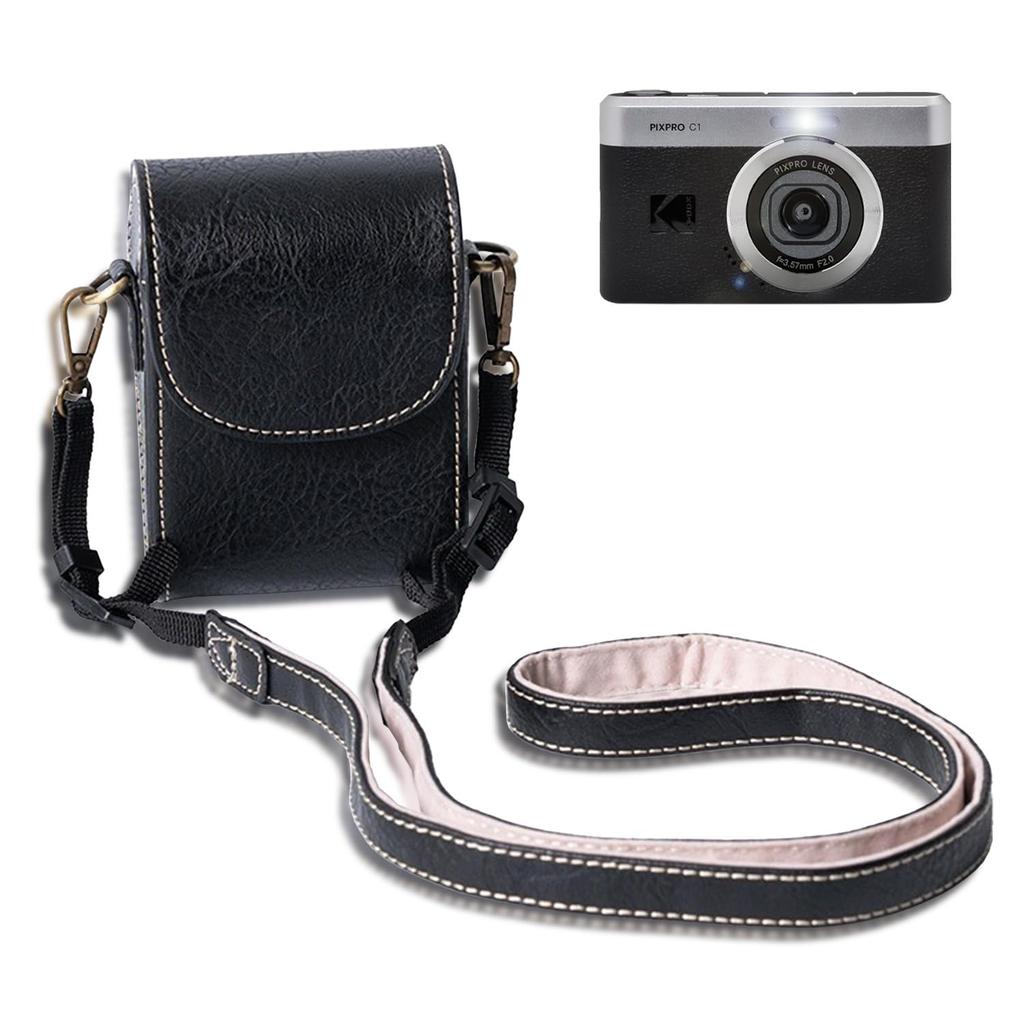 HNWEIWEI Case and Cover for KODAK PIXPRO C1 Camera Bag, Large Capacity, Shockproof, and Windproof, Black