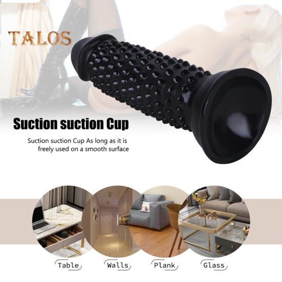 Anal Plug Strong Suction Cup Dildo Soft And Sensual Simulation Bump Design Penis Thrusting Sex Dildo Female Supply