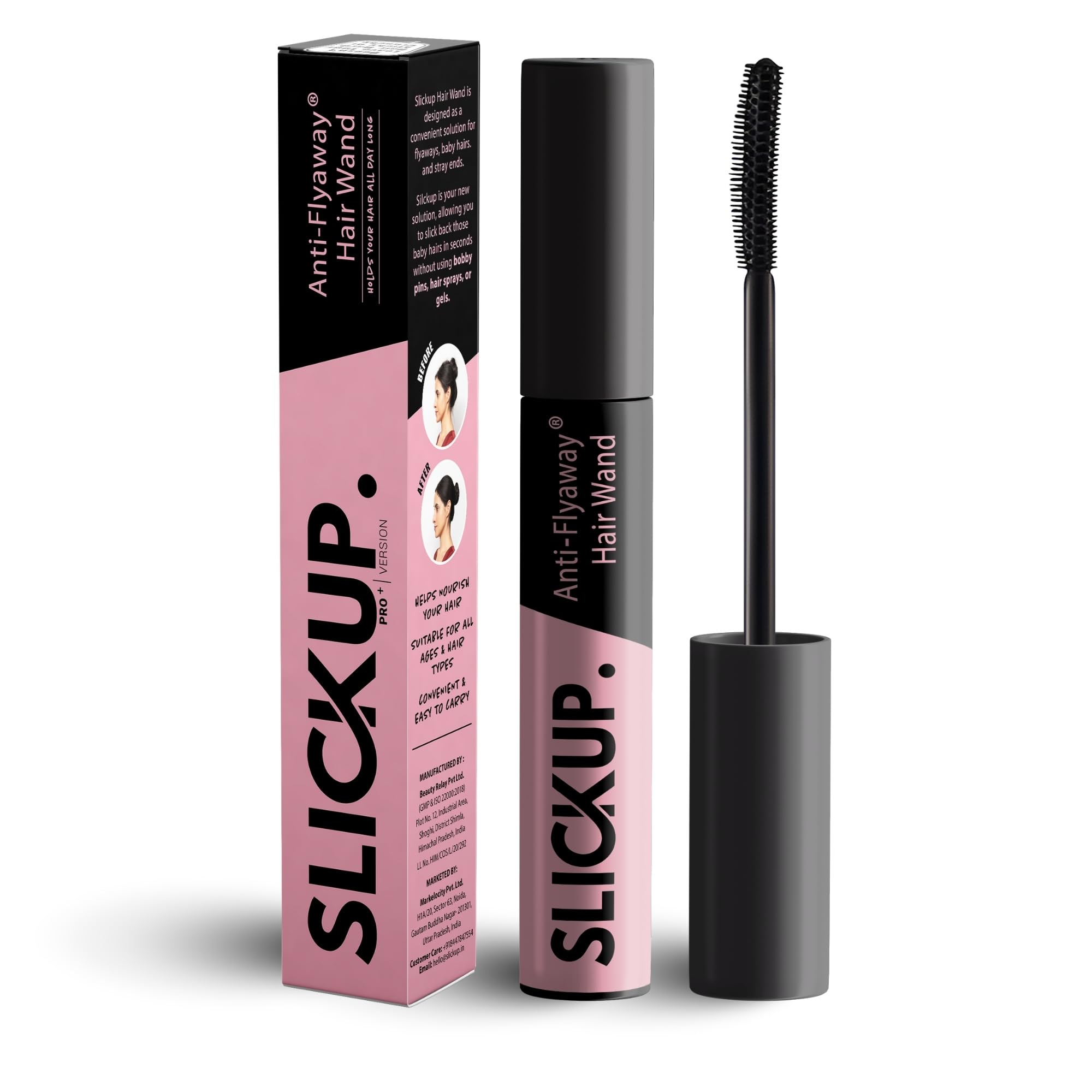 SLICKUP Anti Flyaway Hair Wand, Hair Finishing Stick for Frizzy Hair, Flyaway Hair Stick, Baby Hair Fixer, Sleek Hair Stick, Hair Setting and Fixing