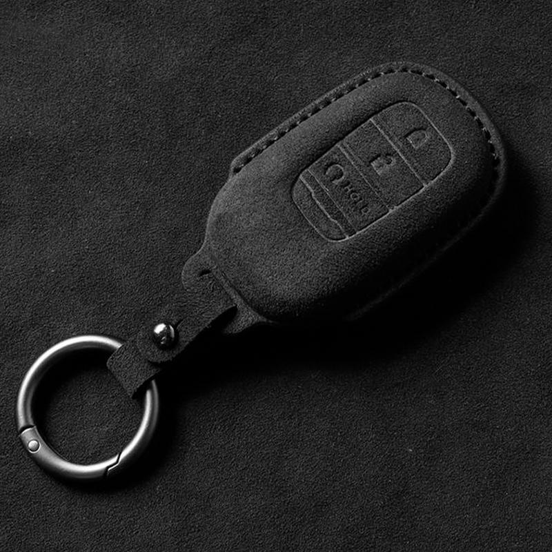 

Leather Car Key Case Cover For Honda Civic Accord HR-V CR-V CRV 2026 2026 3 4 Buttons Auto Shell Fob Holder Car Accessories