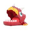 Finger Biting Prank Toy Dinosaur Shaped Interesting Interactive Press Teeth Funny Game for Kids Red
