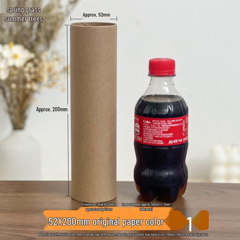 White Embryo Paper Tube Roll for Creative DIY Doodle Crafting and Painting in Kindergarten