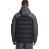 Under Armour Farbblock-Design Logo Reißverschluss Winddicht Warm Kapuzen-Daunenjacke Herren Jacken Schwarz Grau 1364903-002