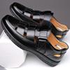 Genuine leather cowhide summer new hollow leather shoes men's casual hole shoes cool leather shoes